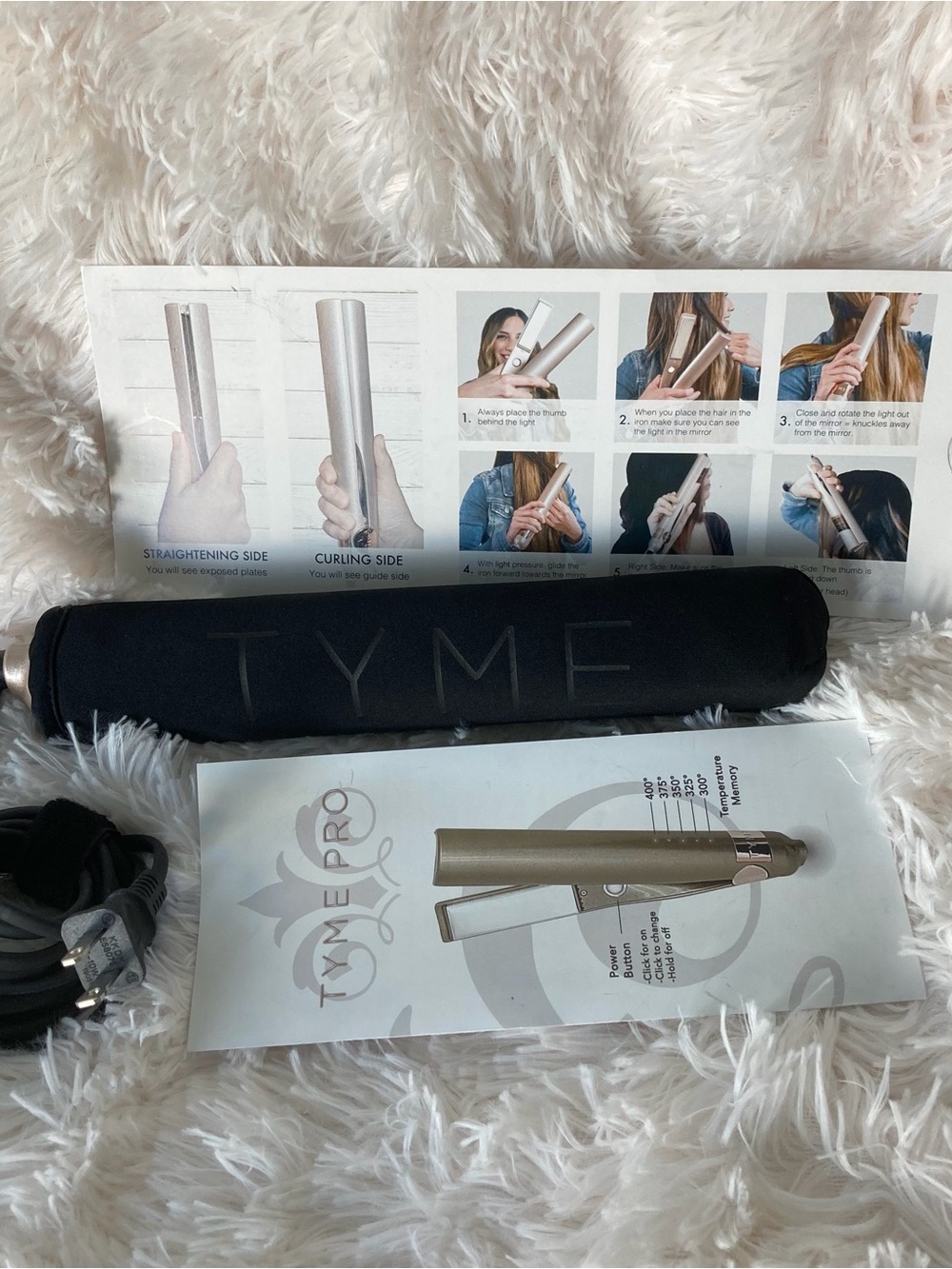 TYME Black and Gold Hair Styling Tool